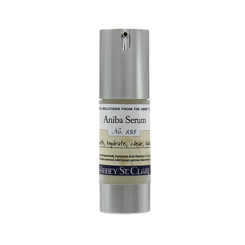 Aniba Serum for distressed and blemished skin and redness.