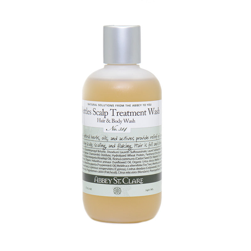Nettles Scalp Treatment Shampoo & Body Wash for healthy scalp and hair. No itch. No flakes. Fresh smelling hair.