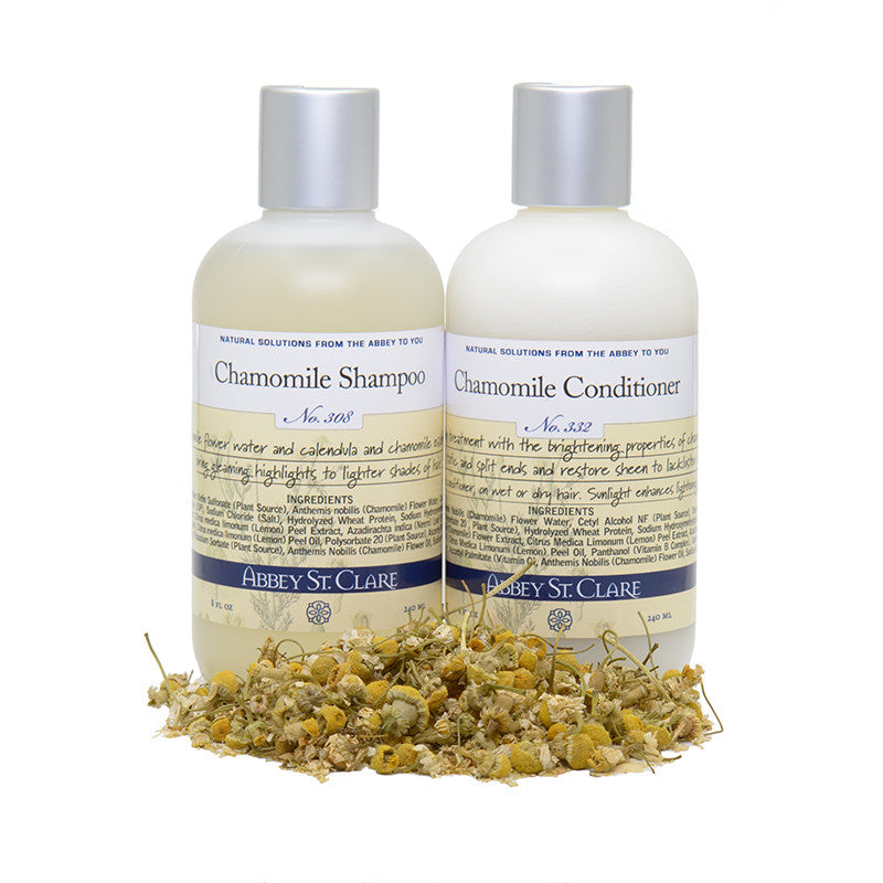 Chamomile Leave-In Conditioner for Light Hair --Organic chamomile essential oil highlights.