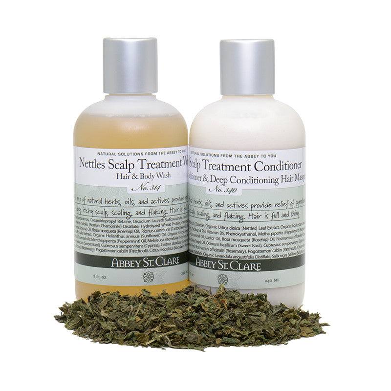 Nettles Scalp Treatment Shampoo & Body Wash for healthy scalp and hair. No itch. No flakes. Fresh smelling hair.