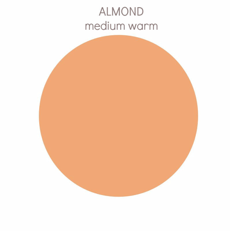 Almond - medium w/ yellow undertone